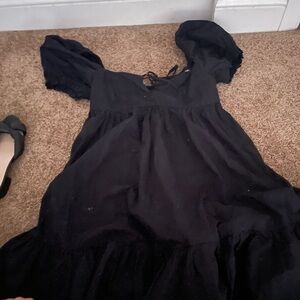 Urban Outfitters Black Dress with Tie Detail